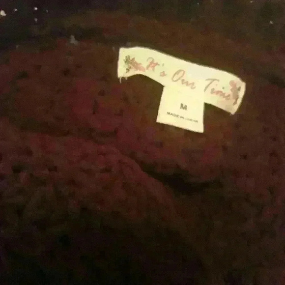 It's our  time brown sweater size size medium - Picture 5 of 5